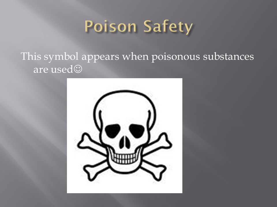 poison safety symbol
