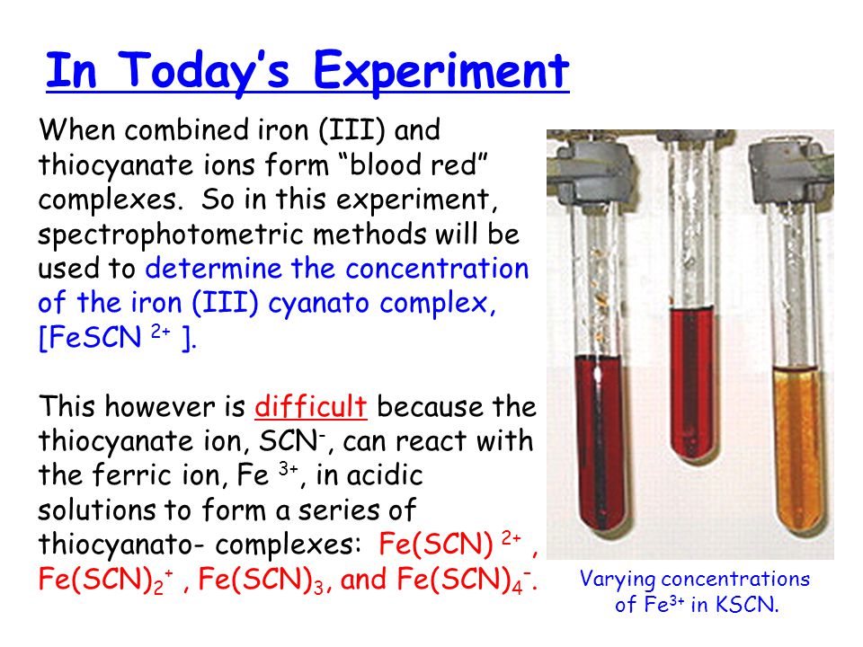 Determining An Equilibrium Constant Using Spectrophotometry - ppt ...