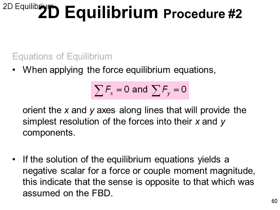 2D Equilibrium Procedure #2