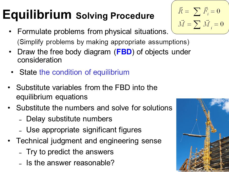 Equilibrium Solving Procedure