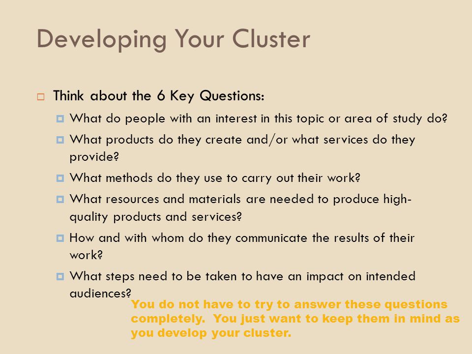 Developing Your Cluster