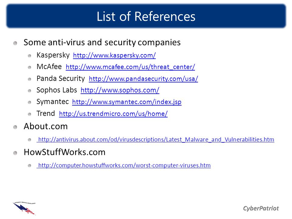 list of antivirus companies