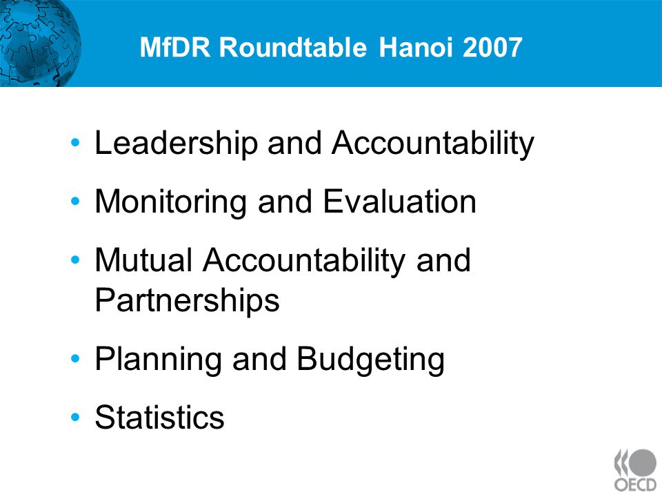 Leadership and Accountability Monitoring and Evaluation