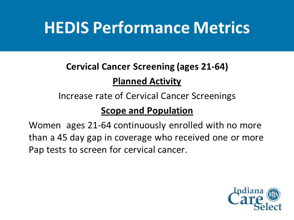 HEDIS Performance Metrics
