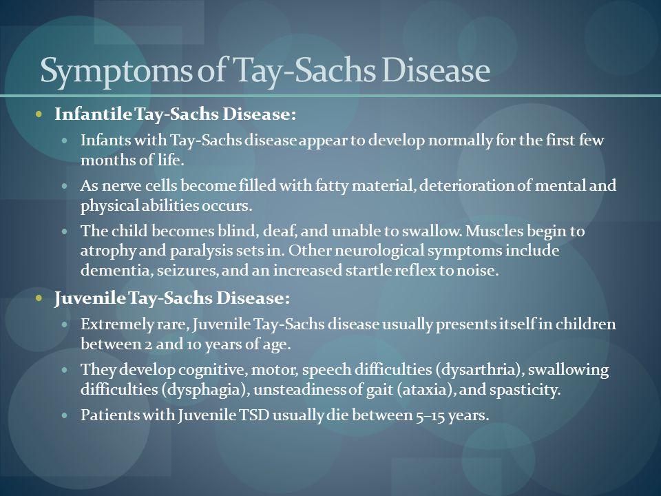 Symptoms of Tay-Sachs Disease