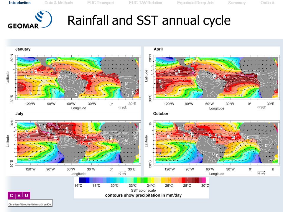 Rainfall and SST annual cycle