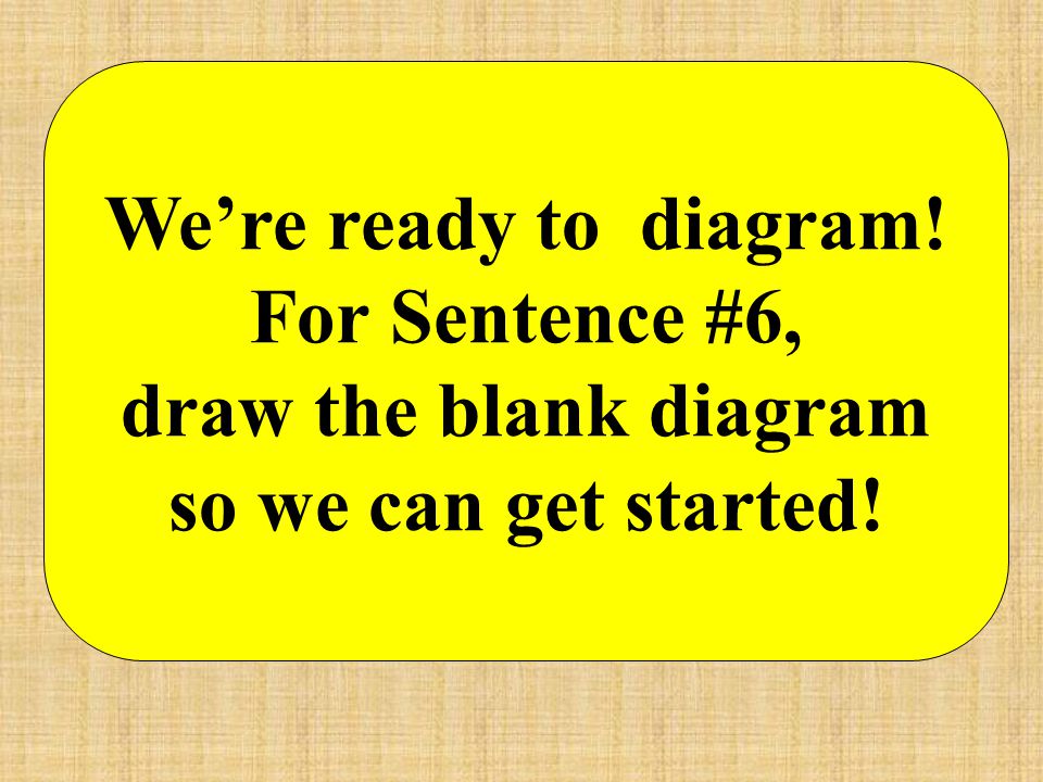 draw the blank diagram so we can get started!
