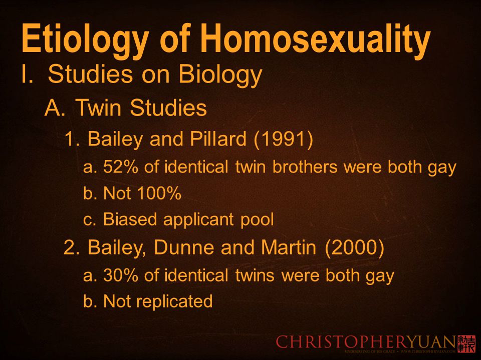Calibre let piedestal Homosexuality Nature or Nurture. Dr. Christopher Yuan www - ppt video  online download