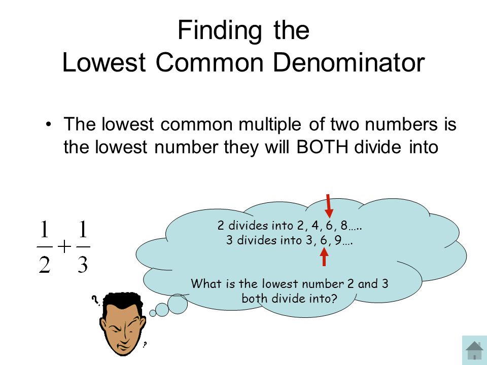 Finding the Lowest Common Denominator