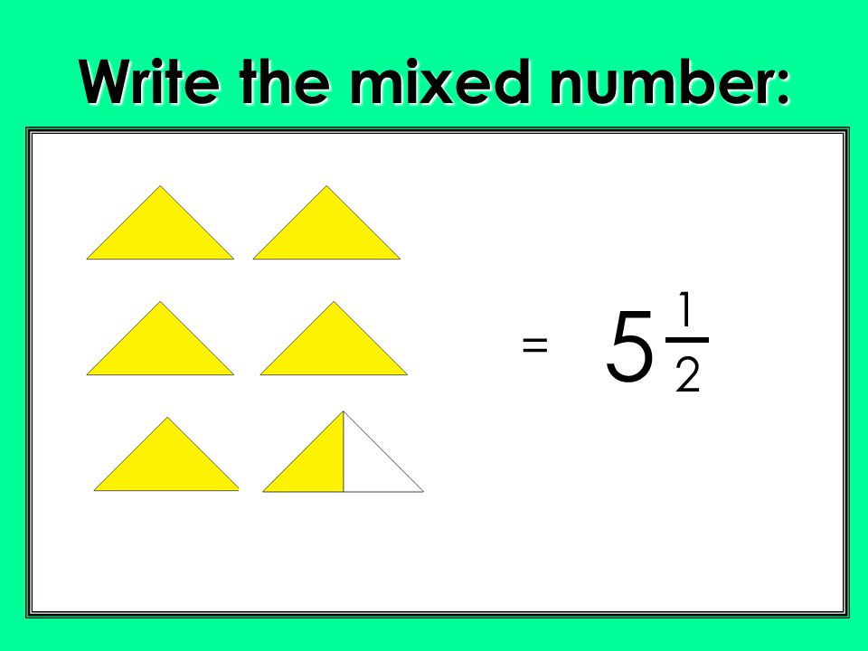 Write the mixed number: