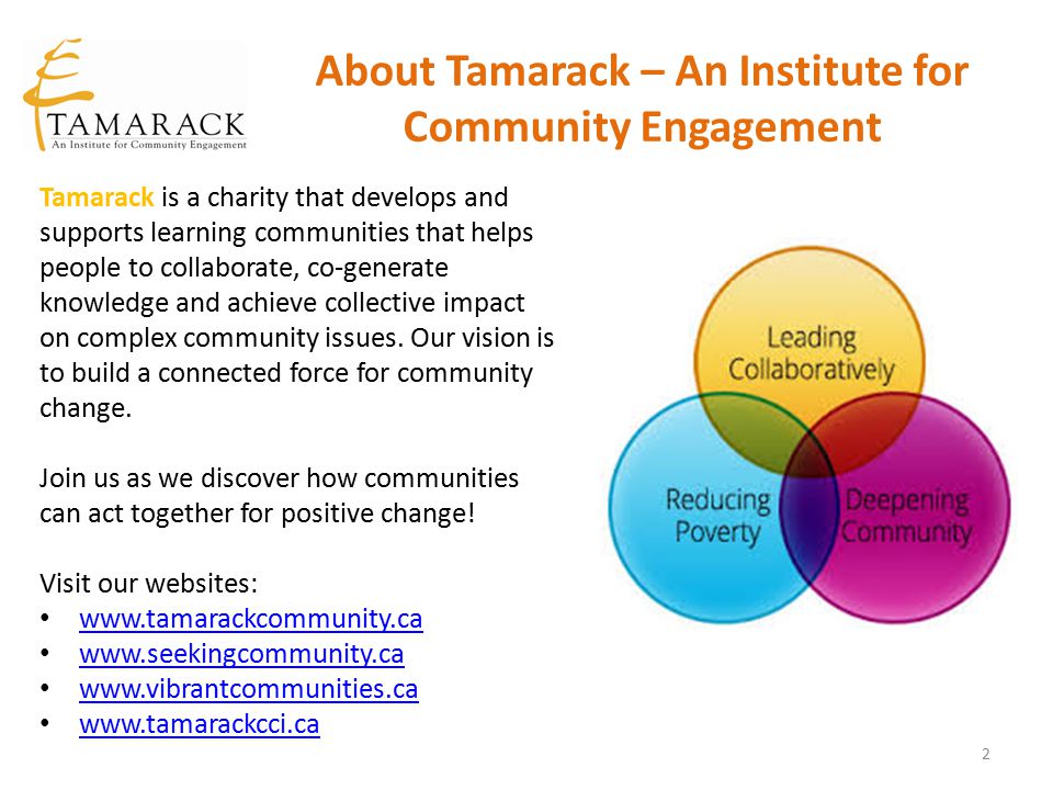 About Tamarack – An Institute for Community Engagement