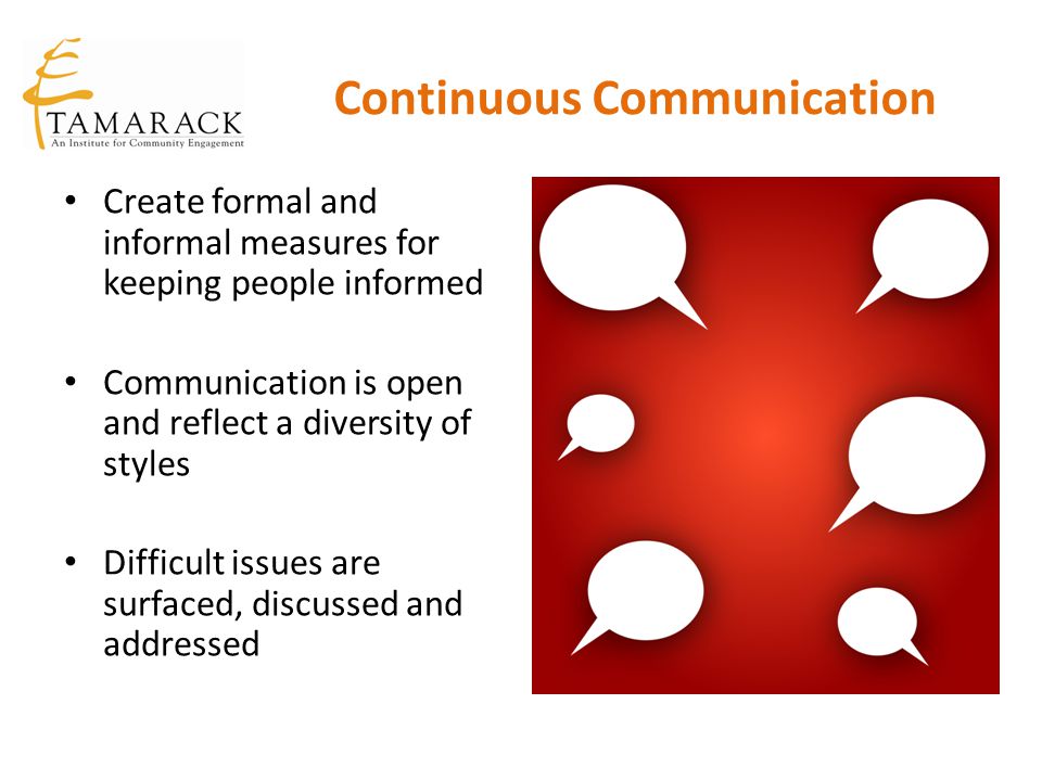 Continuous Communication