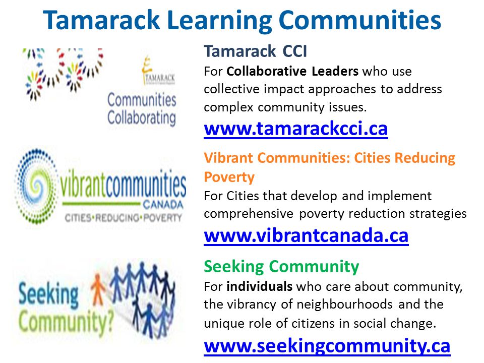 Tamarack Learning Communities