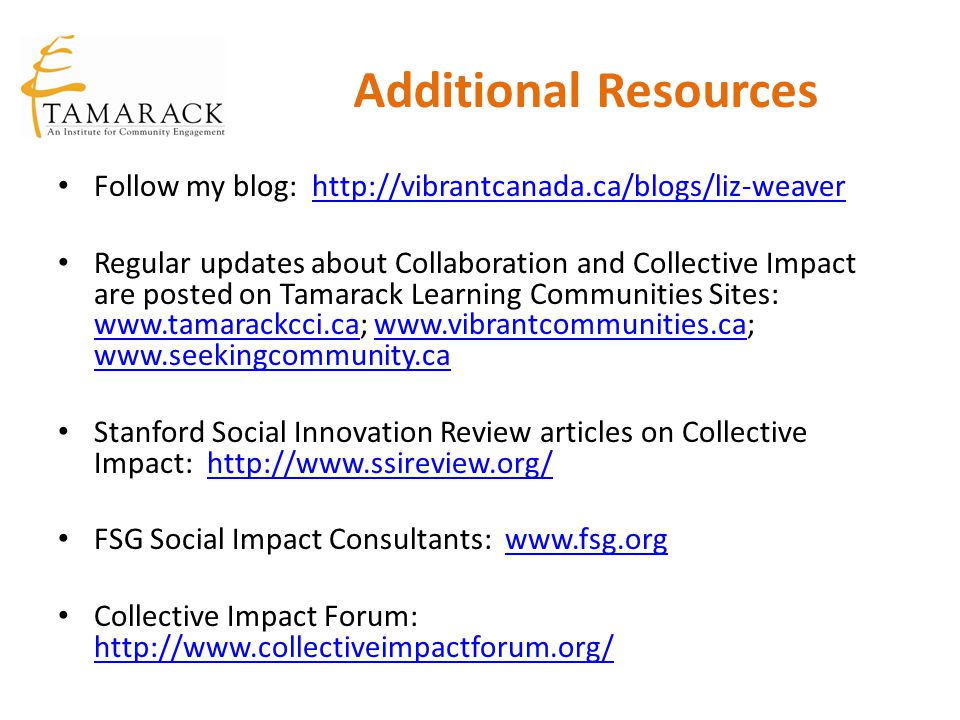 Additional Resources Follow my blog:
