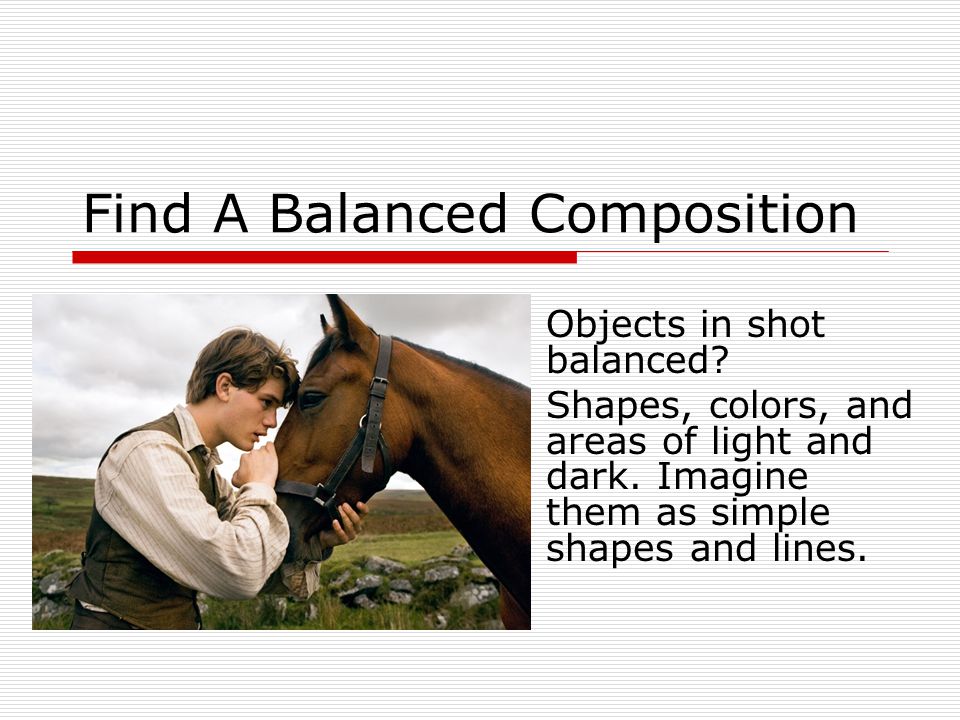 Find A Balanced Composition