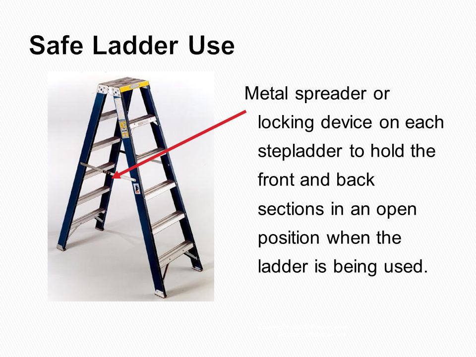 Safe Ladder Use.