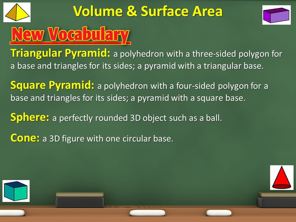Volume & Surface Area