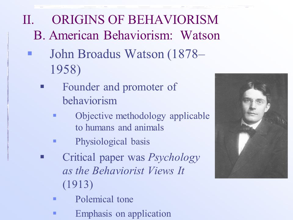 founder of behaviorism