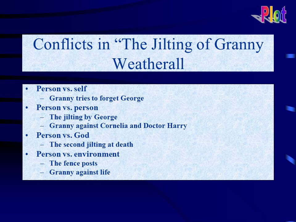 Реферат: The Jilting Of Granny Weatherall Vs A