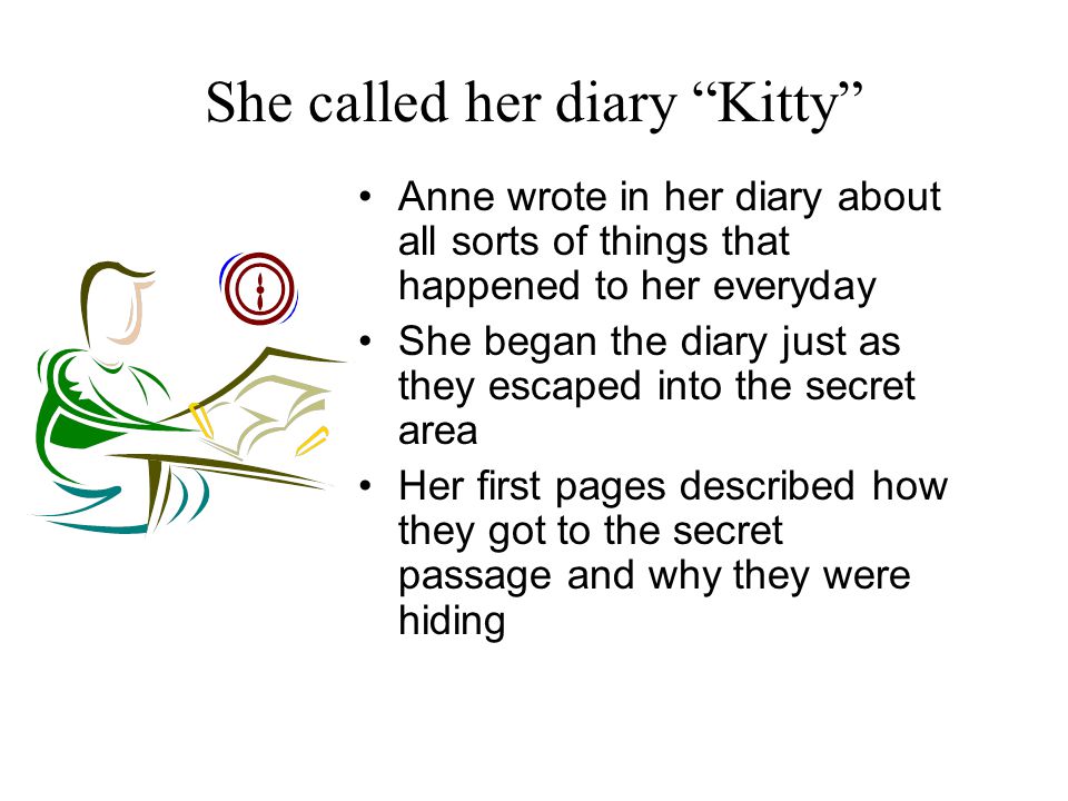 She called her diary Kitty