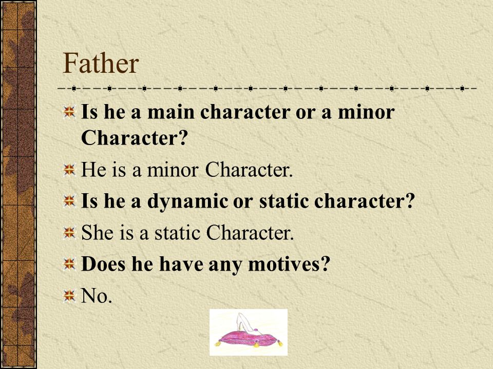 Father Is he a main character or a minor Character