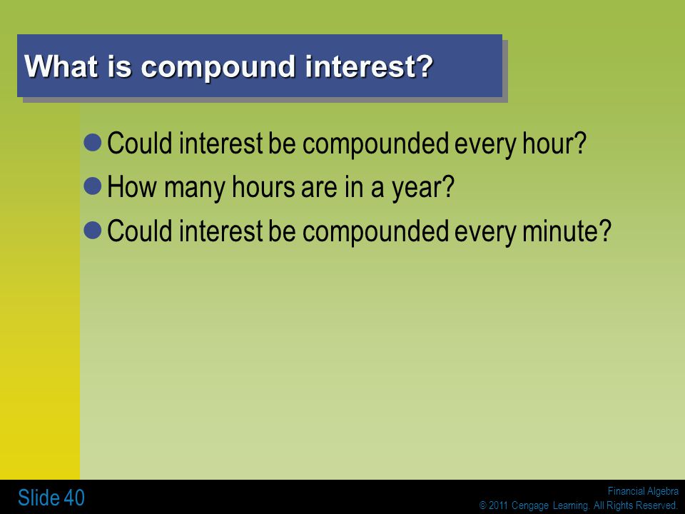 What is compound interest