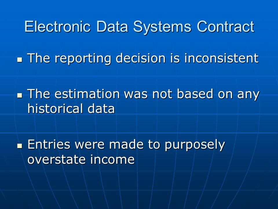Electronic Data Systems Contract