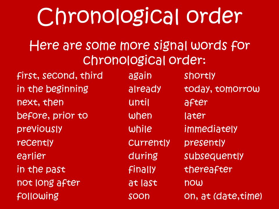 Current orders. Chronological order. Chronological order Words. Chronological order картинки. Chronological order linking Words.