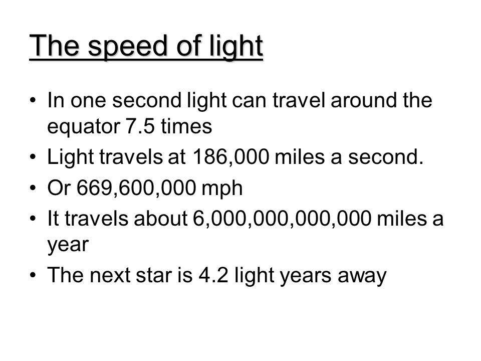Get Answer) - Name Light Years Away Light travels at a speed of 186,000  miles