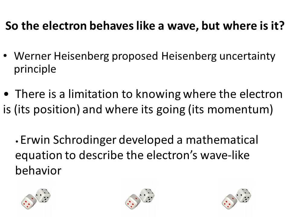 So the electron behaves like a wave, but where is it