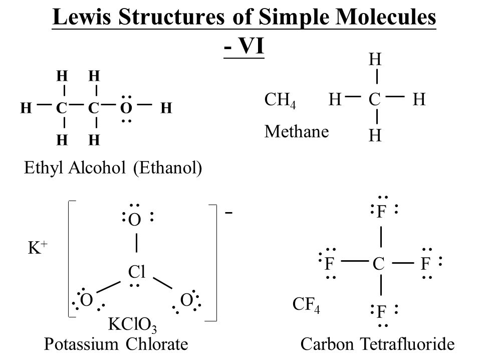 Lewis Structures of Simple Molecules - VI.