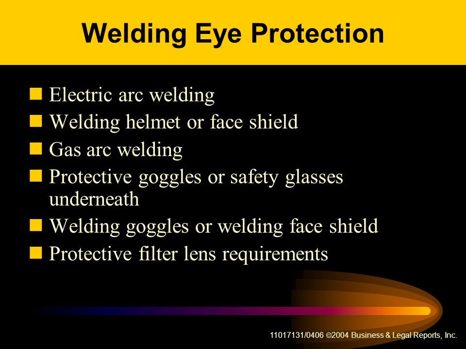 Welding Eye Protection