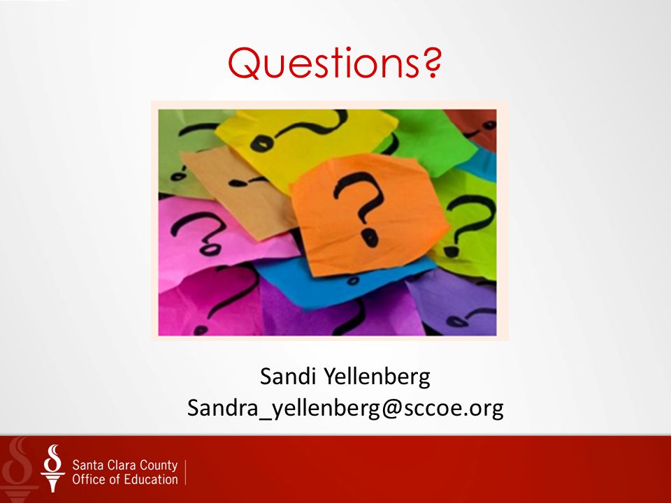 Questions Sandi Yellenberg