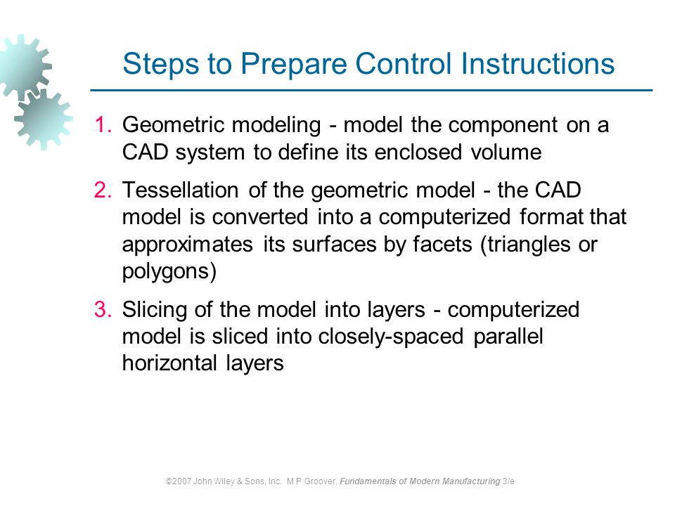 Steps to Prepare Control Instructions