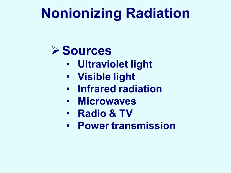 Nonionizing Radiation