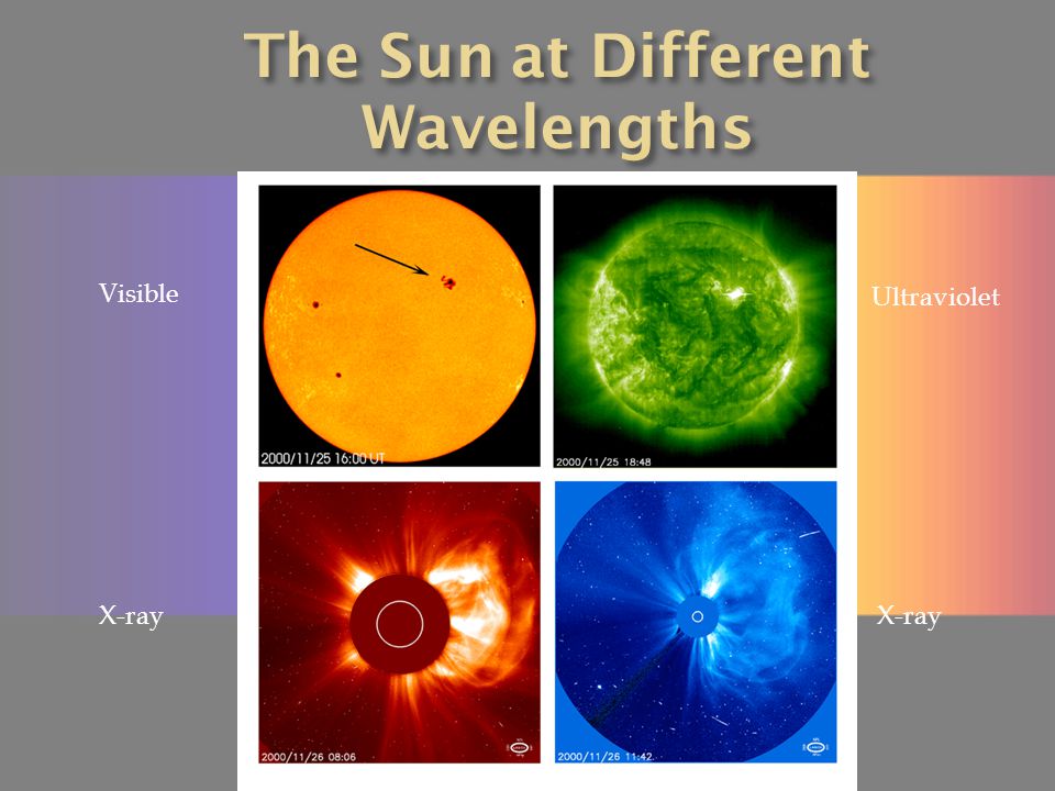 The Sun at Different Wavelengths
