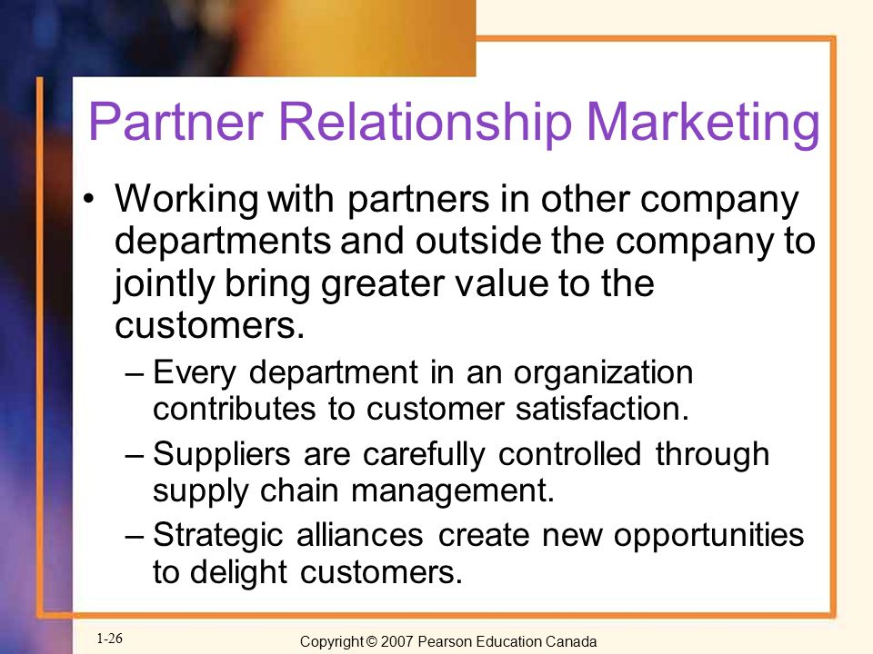 Partner Relationship Marketing