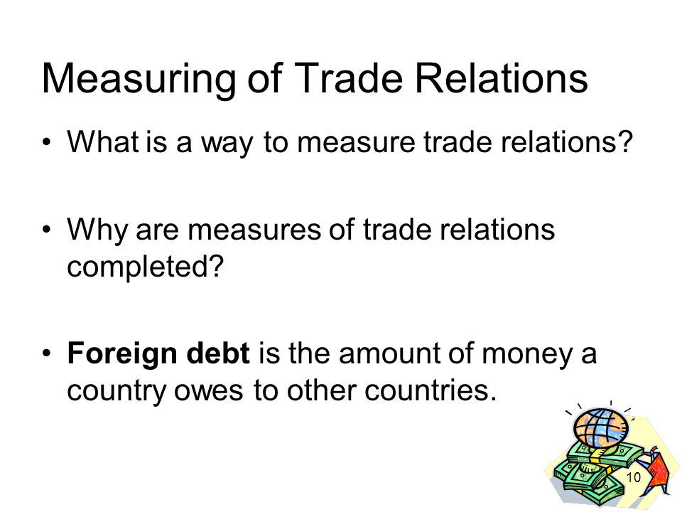 Measuring of Trade Relations