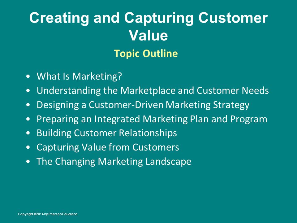 Creating and Capturing Customer Value