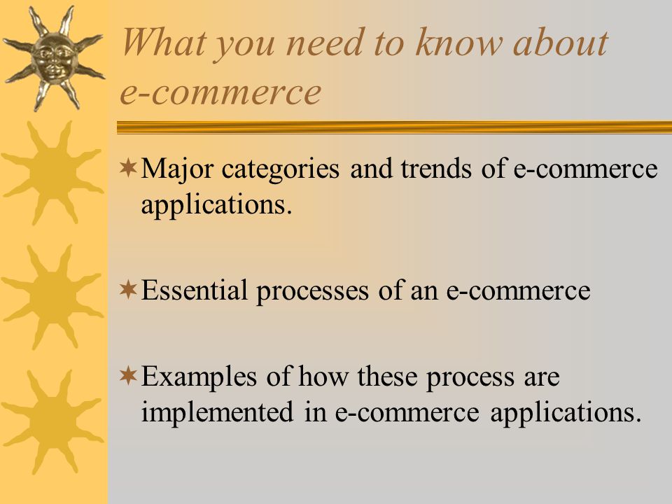 What you need to know about e-commerce