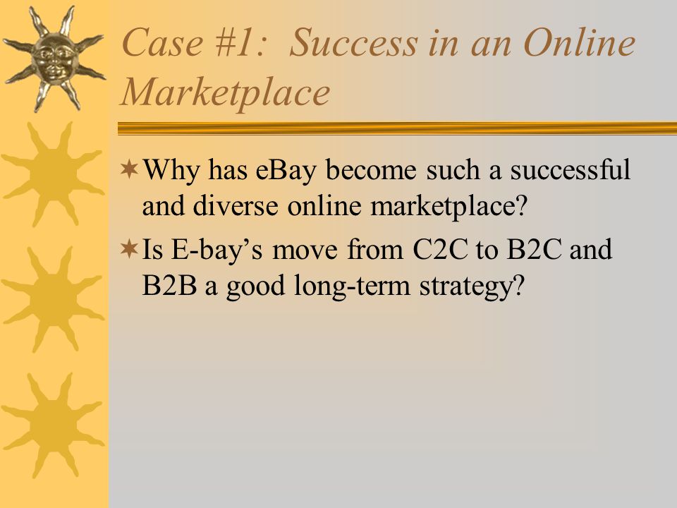 Case #1: Success in an Online Marketplace