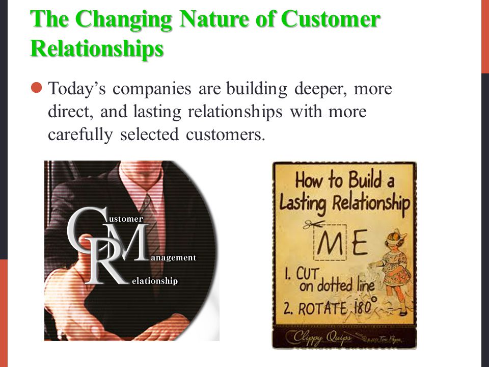 The Changing Nature of Customer Relationships