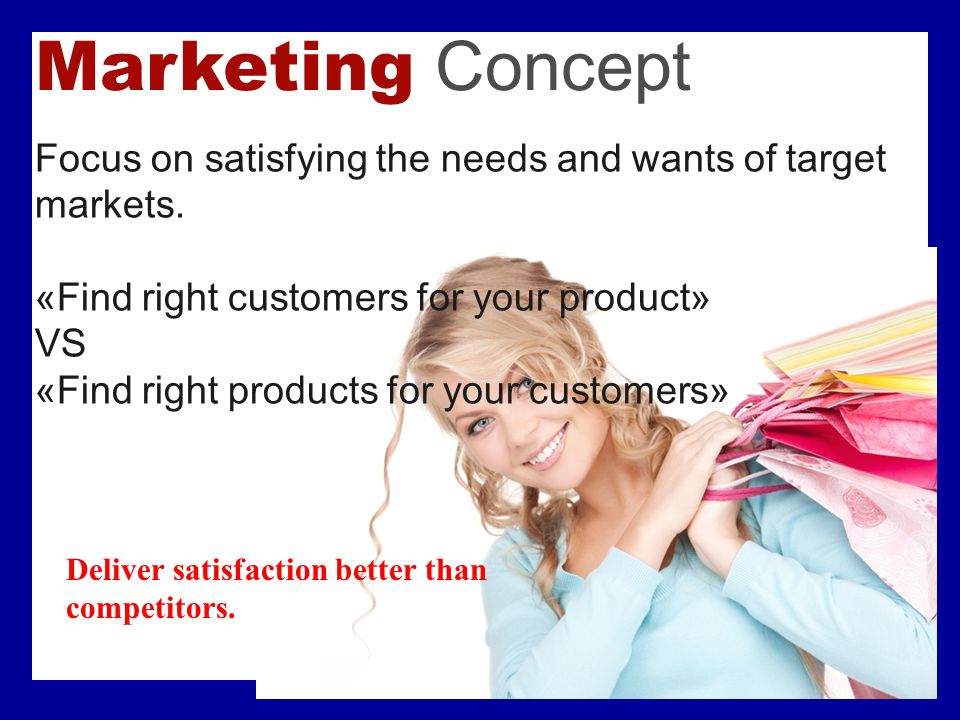 The Selling and Marketing Concepts Contrasted