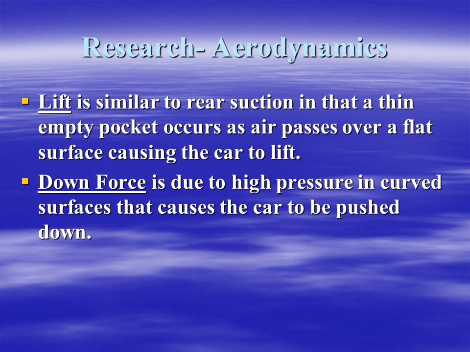 Research- Aerodynamics