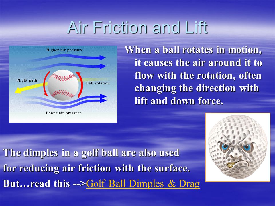 Air Friction and Lift