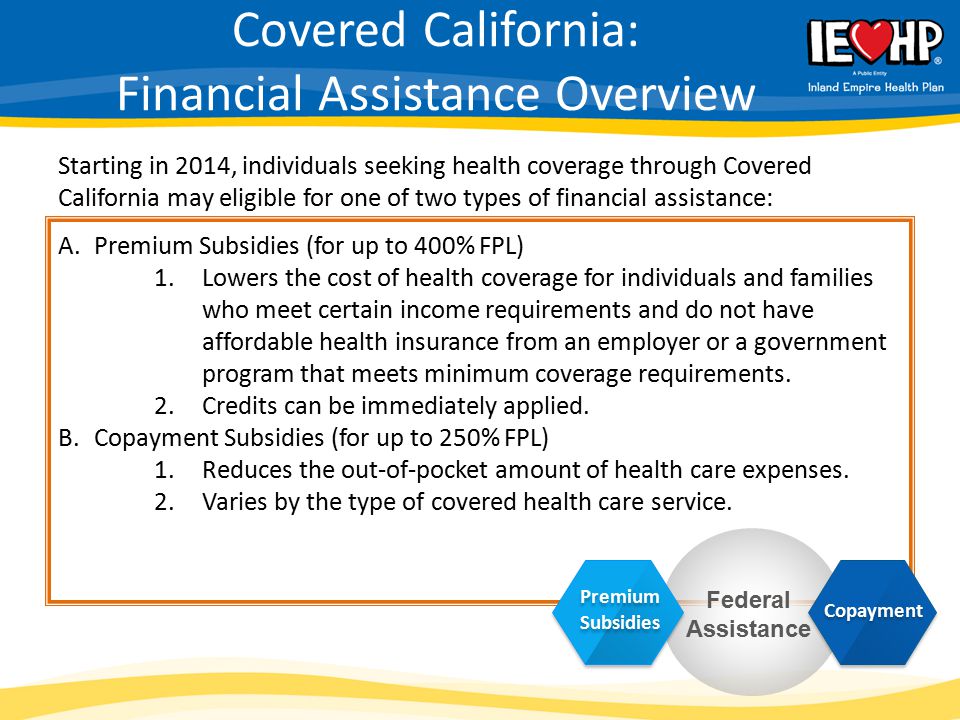 Covered California: Financial Assistance Overview