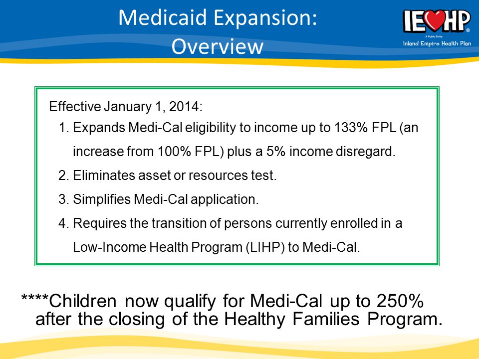 Medicaid Expansion: Overview