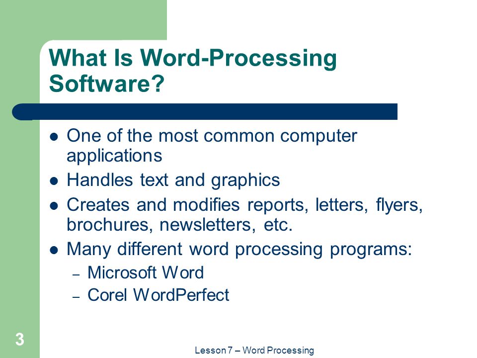 What Is Word-Processing Software