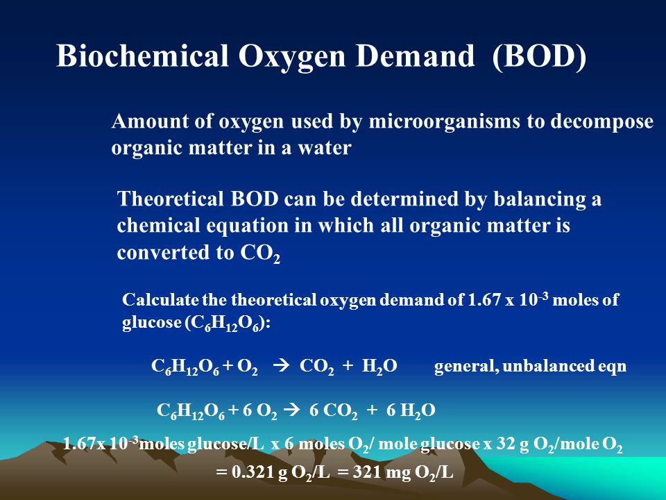 Biochemical Oxygen Demand - ppt video online download