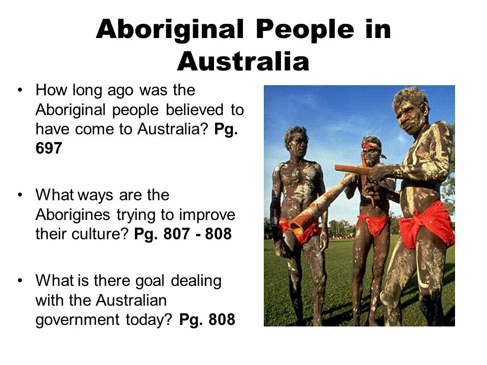 Aboriginal People in Australia